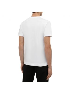 Хлопковая базовая футболка Daniele Fiesoli белая