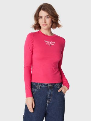 Bluzka Tommy Jeans różowa