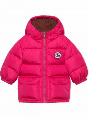 Kabát Gucci Kids, růžová