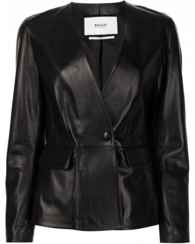 Chaqueta de cuero Bally negro