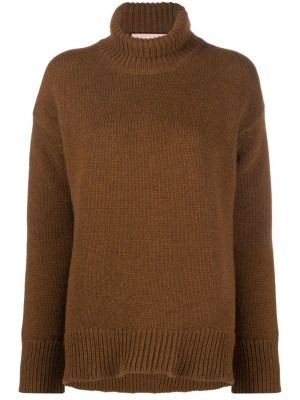 Sweter z kaszmiru Plan C brązowy