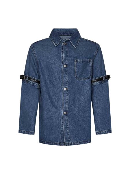 Camicia jeans di cotone oversize Coperni blu