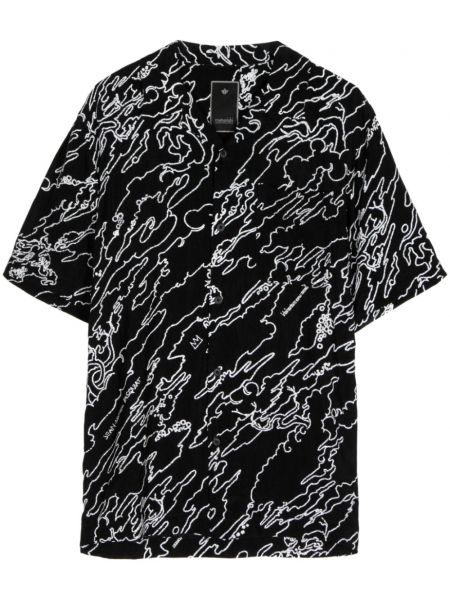 Košeľa s potlačou s abstraktným vzorom Maharishi