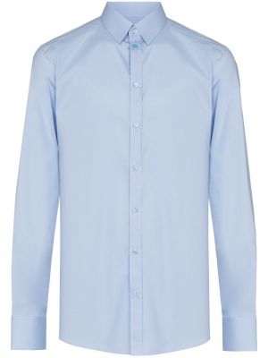 Camisa plisada Dolce & Gabbana azul
