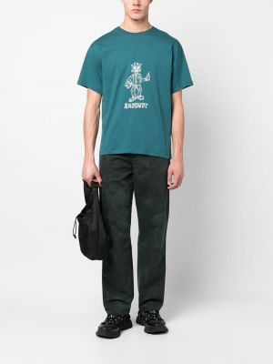 T-shirt aus baumwoll mit print Paccbet grün