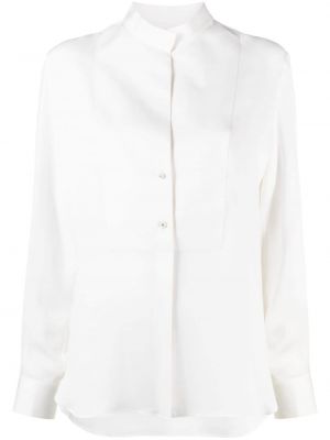 Hodvábna košeľa Giorgio Armani biela