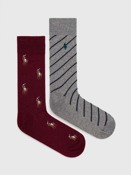 Чорапи Polo Ralph Lauren винено червено