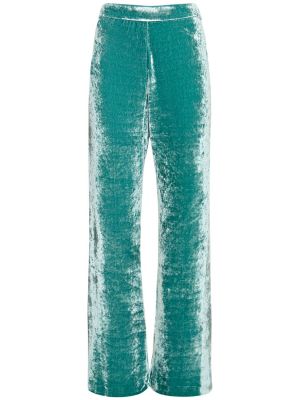 Aksamitne proste spodnie z dżerseju Jil Sander