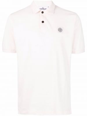 Bomull poloskjorte Stone Island rosa