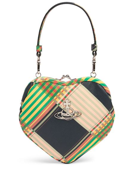 Bolso clutch con corazón Vivienne Westwood plateado