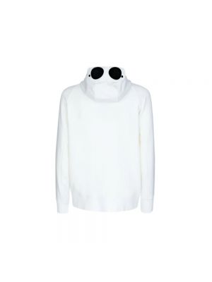 Bluza z kapturem polarowa C.p. Company biała