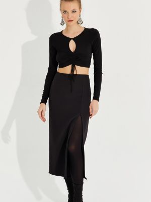 Midi sukně Cool & Sexy černé