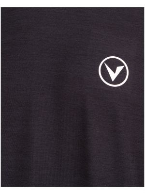 T-shirt a maniche lunghe in maglia Virtus nero