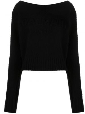 Пуловер Balmain черно
