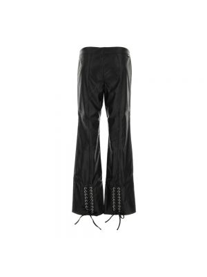 Pantalones de cuero de cuero sintético Rotate Birger Christensen negro