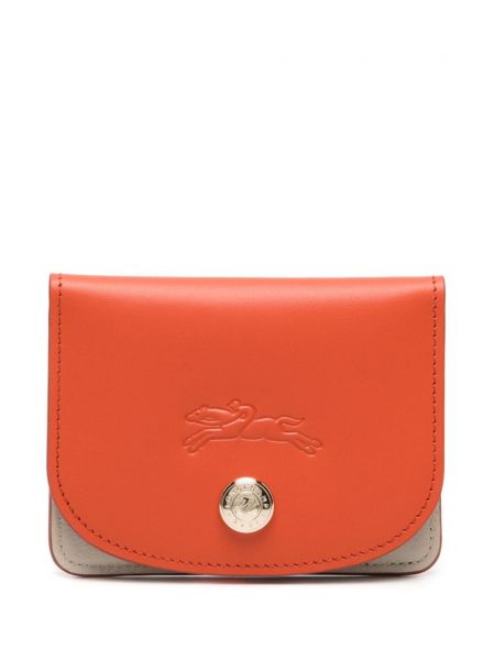 Læder kortholder Longchamp orange