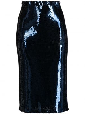 Midi sijonas su blizgučiais N°21 mėlyna
