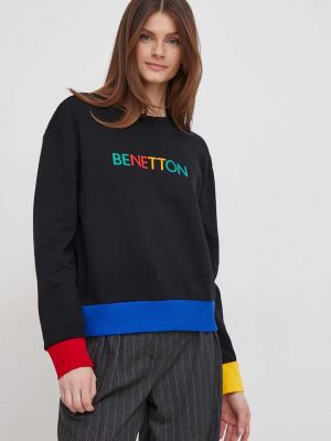 Bluza bawełniana United Colors Of Benetton czarna