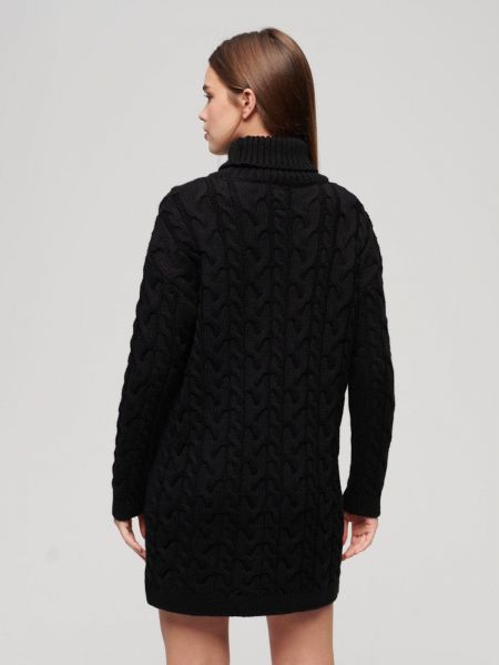 Robe en tricot Superdry noir