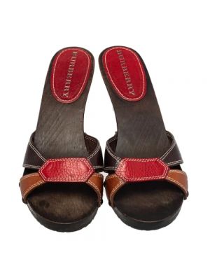 Sandały trekkingowe skórzane Burberry Vintage