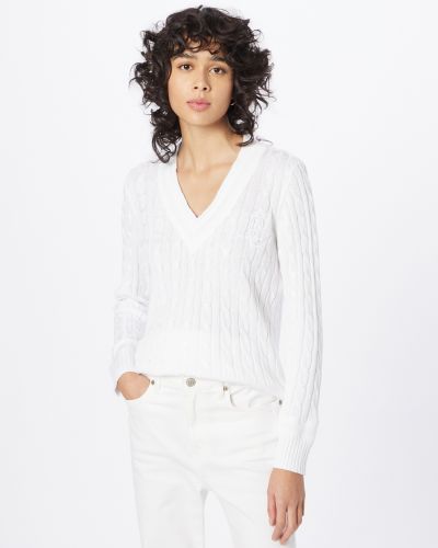 Пуловер Lauren Ralph Lauren бяло