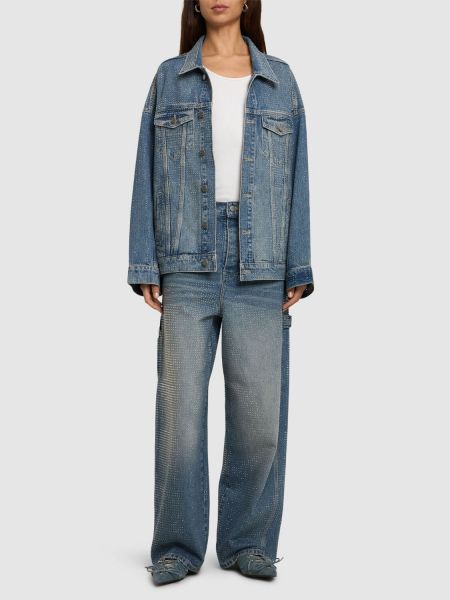 Křišťálová džínová bunda Marc Jacobs