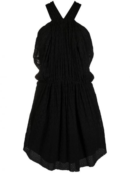 Mini vestido con bordado Iro negro