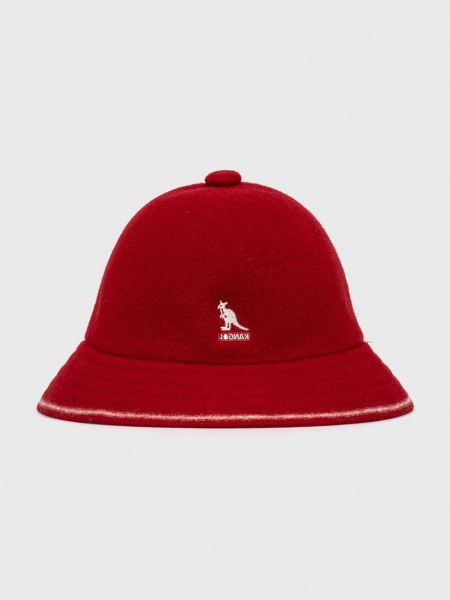 Vlněný klobouk Kangol červený
