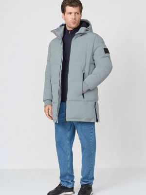 Утепленная демисезонная куртка Baon голубая