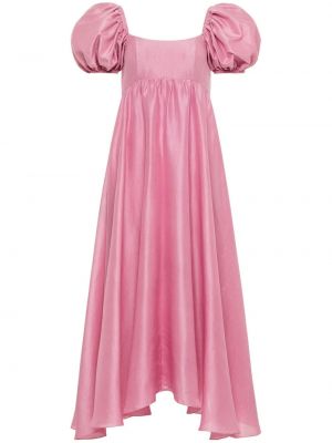 Seiden midikleid Azeeza pink