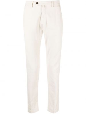 Pantaloni chino plissettati Corneliani bianco
