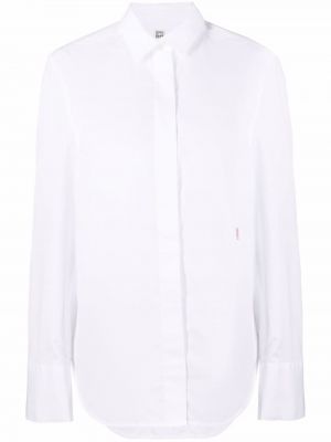 Camisa con bordado Totême blanco