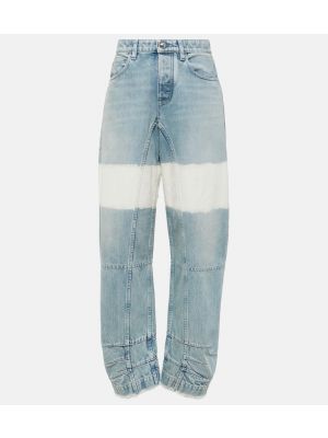 Distressed straight jeans ausgestellt Jil Sander blau