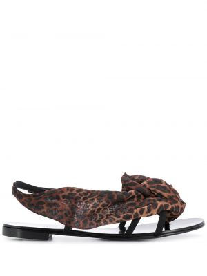 Sandále s leopardím vzorom Giuseppe Zanotti