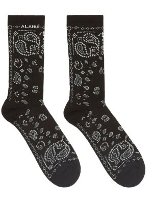 Bavlněné ponožky Alanui černé