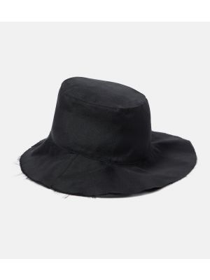Jedwabny kapelusz The Row czarny