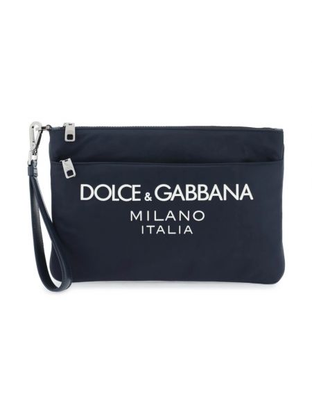 Nylonowa torebka Dolce And Gabbana niebieska