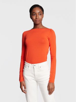 Majica slim fit Calvin Klein narančasta