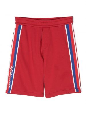 Casual kožené kraťasy Moncler Enfant - bílá