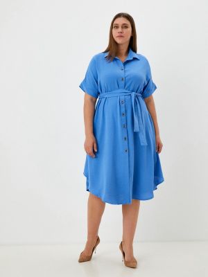 Платье-рубашка Mankato голубое