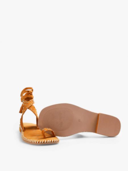Sandale cu nasturi Scalpers maro