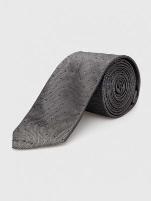 Jedwabny krawat Calvin Klein szary