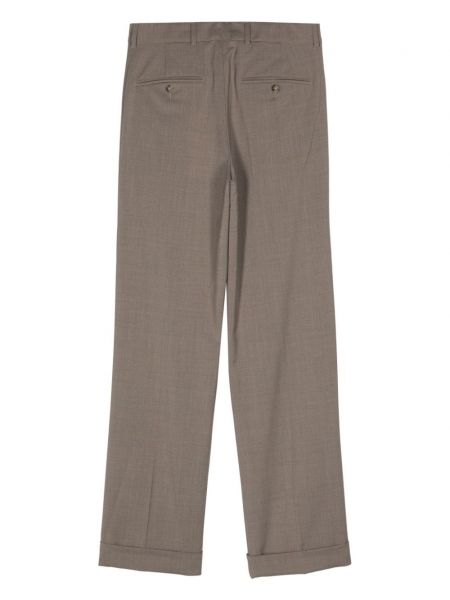 Vlněné kalhoty Sportmax šedé