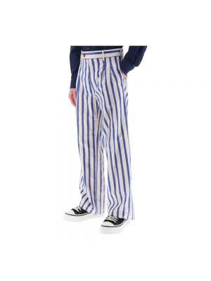 Pantalones de algodón a rayas Vivienne Westwood azul