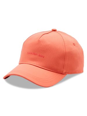 Cappello con visiera Calvin Klein Jeans arancione