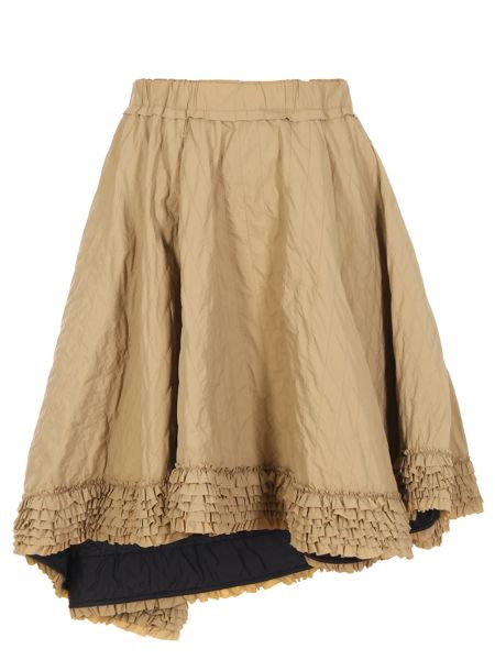 Бежевая юбка мини Moncler