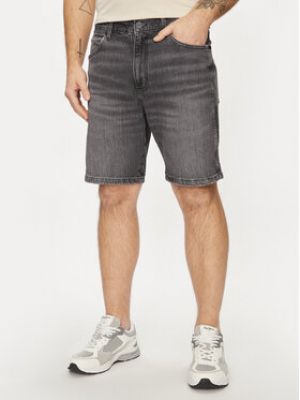 Shorts en jean large Wrangler gris
