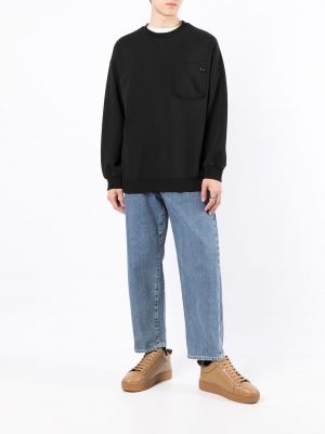 Sweatshirt mit rundhalsausschnitt mit taschen Zzero By Songzio schwarz