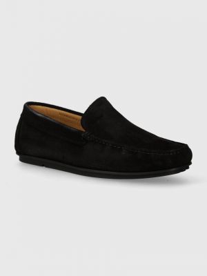 Pantofi loafer din piele Gant negru