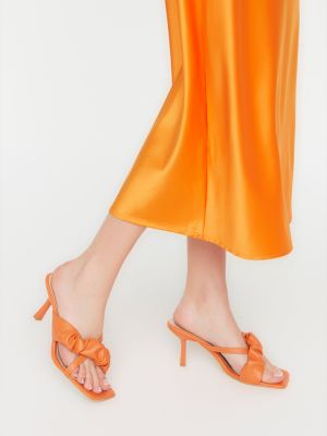 Papuci de casă Trendyol portocaliu